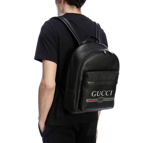 zaino donna gucci nero|Zaini Gucci in Pelle Nero .